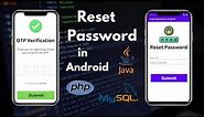 How to Implement Forgot Password in Android Studio