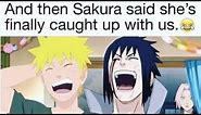 Useless Sakura Says she “caught up with” Naruto and Sasuke