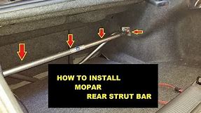 How to Install Mopar Rear Strut Bar w/o Template