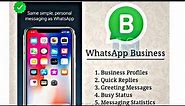 WhatsApp business for iPhone| use 2 official Whatsapps in one mobile