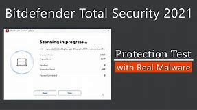 Bitdefender Total Security 2021 Review: Protection Test with Real Malware