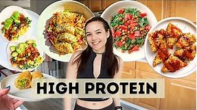 A Week of Realistic High Protein Meals (Vegan)