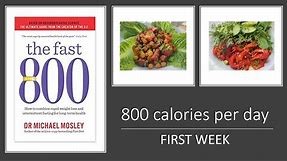 how to start fast 800 diet | First week 800 calories per day