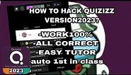 HOW TO HACK QUIZIZZ 2023[TUTORIAL]EASY EXPLANATION,WORK100%,ALL CORRECT ANSWERS