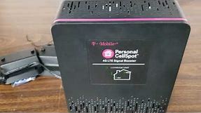 Tmobile Personal CellSpot 4G LTE Signal Booster unpack, plug in and setup.