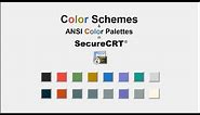 SecureCRT Color Schemes & ANSI Color Palettes
