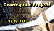 How to Install a PVC Downspout Drain Pipe, Great DIY Project