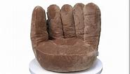 Trend Lab Baseball Glove Toddler Chair Plush Character Kids Chair Comfy Furniture Pillow Chair for Boys and Girls, 21 x 19 x 19 inches
