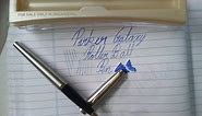 Parker Galaxy Stainless Steel Gold Trim RollerBall Pen Review