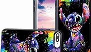 Compatible with iPhone 7 Plus Case,Lilo and Stitch Silicone Full Body Protection Shockproof Drop Protection TPU Cover for iPhone 8 Plus Phone Case 5.5 inch