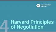 The Harvard Principles of Negotiation