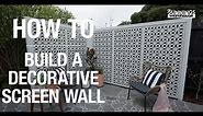 How to build a decorative screen - Bunnings Warehouse