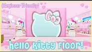 🎀 Pink Hello Kitty Beginner Friendly 1st Floor Speedbuild |Roblox My Hello Kitty Cafe Ideas| Riivv3r