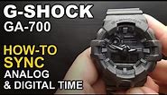 Gshock GA 700 - Adjusting watch hands