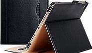 for iPad Pro 9.7 Case 2016 (Old Model), PU Leather Stand Folio Cover for iPad Pro 9.7 Inch (A1673/A1674/A1675) with 3 Viewing Angles & Pencil Holder & Document Card Pocket -Black