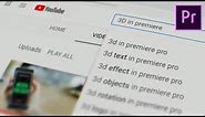 Creating a 3D Screen in Premiere Pro - Tutorial