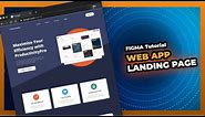 Figma UI Design Tutorial: Building a web app Landing Page