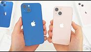 iPhone 13 / iPhone 13 Mini Unboxing, Hands-On & First Impressions! (Blue & Pink)