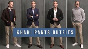 8 Ways To Wear Khaki Pants | Chinos With Boots, Loafers & Sneakers