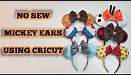 No sew Mickey ears using Cricut - DIY Disney Mouse Ears