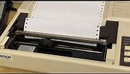 Vintage Dot Matrix Printer Demo - Epson FX80