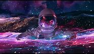 4K Floating In Space - Ultra Realistic Live Wallpaper - 1 Hour Screensaver - Infinite Loop !