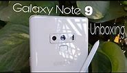 Samsung Galaxy Note 9 Alpine White Unboxing Hindi