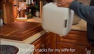 It’s our anniversary! Packing snacks for our 7 year wedding anniversary!❤️