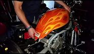 Harley V-rod - How to remove change or jump start battery