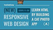 Learn HTML by Building a Cat Photo App - Steps 11-20