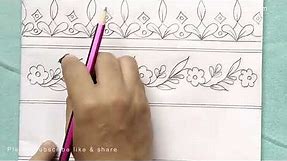 Pencil Drawing Border Designs Tutorial For Beginners