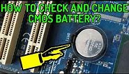 How To Check and Replace Computer CMOS Battery?