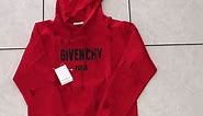 Red Givenchy Paris Hoodie unboxing