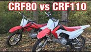Crf 80 vs crf 110