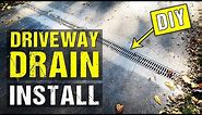 How to Install a RELN Driveway Storm Drain (Channel Drain or Grate Drain) on a Driveway