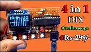 Oscilloscope DIY 4 in 1 | How To Make Arduino Oled Display Oscilloscope | Make Cheap Oscilloscope