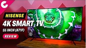 Hisense 4K 55-inch UHD Smart TV Unboxing & Review!!