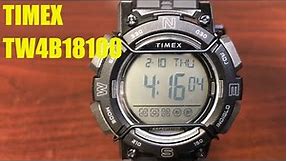 Timex Expedition CAT Digital Black Resin Band Sports Watch TW4B18100