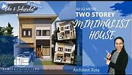 Two Storey Minimalist House | 80 square meters Lot Area