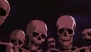 Esqueletos Perturbados mirando a la cámara meme