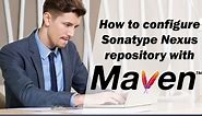 How to configure Sonatype Nexus repository to download maven dependency? - DevOpsSchool.com