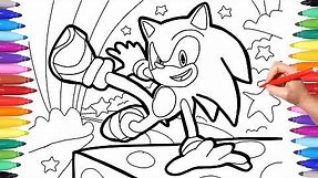 Sonic the Hedgehog Coloring Pages, Learn Coloring with Sonic Coloring Book for Kids