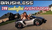 Brushless 24V Lamborghini Aventador 2 Seater Ride on Car for Kids Review