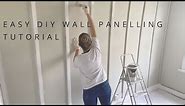 EASY AT HOME DIY WALL PANELLING TUTORIAL FOR A STATEMENT WALL