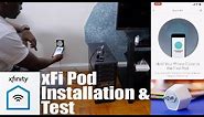 Xfinity Xfi Pods WiFi Extender connect and test