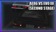 INITIAL D - AE86 VS EVO III (SECOND STAGE) [HIGH QUALITY]