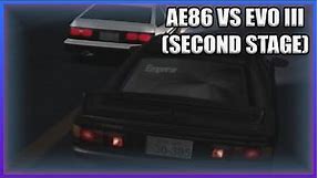 INITIAL D - AE86 VS EVO III (SECOND STAGE) [HIGH QUALITY]