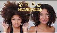 Deep Conditioning my 3c / 4a Natural Hair!
