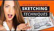 Interior Design Sketching Techniques - Drawing Like a PRO!