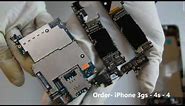 iPhone 4 4s and 3gs Motherboard Logic Board Difference